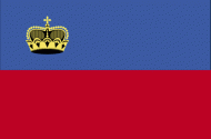 Flagget til Lichtenstein.