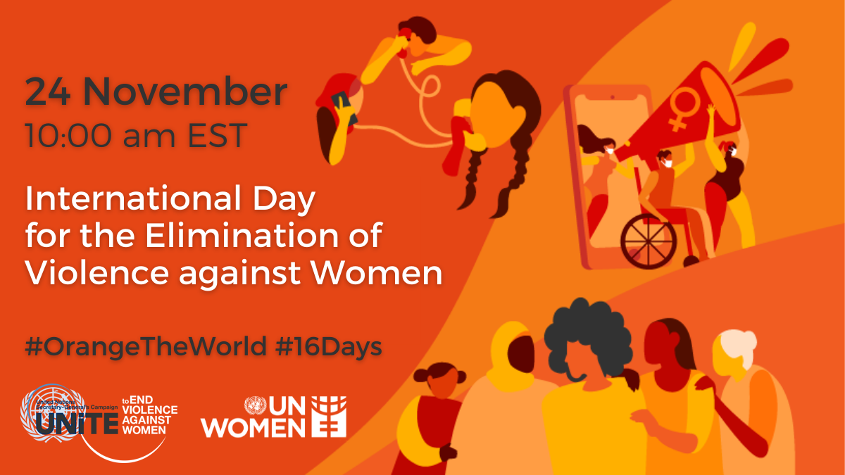 Den 25. November markeres den internasjonale dagen mot vold mot kvinner. Da starter også en 16 dager lang kampanje om eliminering av vold mot kvinner.