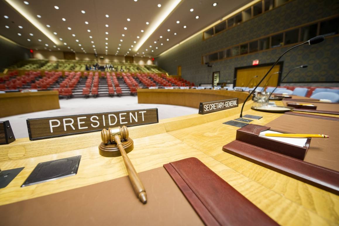 I mai er det Kina som har presidentskapet i FNs sikkerhetsråd og ansvar for å sette dagsorden. Foto: UN Photo/Rick Bajornas