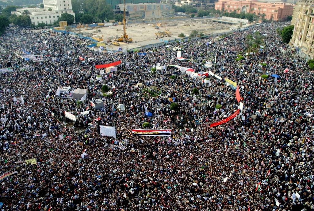 Demonstrasjon på Tahrir-plassen i Kairo i 2011 Foto: Lilian Wagdy via Wikimedia Commons